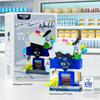 Mekensm Micro-Particle Building Blocks Educational Vending Cart Model Toy for Kids
