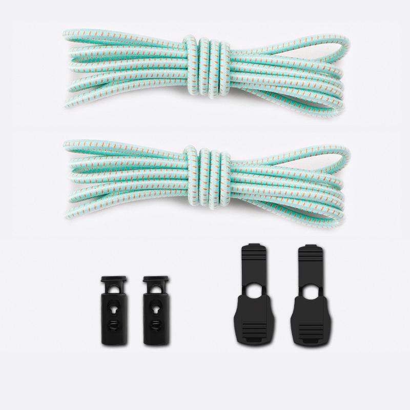 New 1Pair/3Pair Round Elastic Shoelace Unisex Quick-Release Shoelaces No-Tie Laces for Sneakers and Boots Shoe Laces