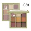 Miss Rose European and American Makeup Nine-Color Eyeshadow Plate Pearlescent Matte Waterproof Long-Lasting Natural Eyeshadow Plate Portable Eyeshadow