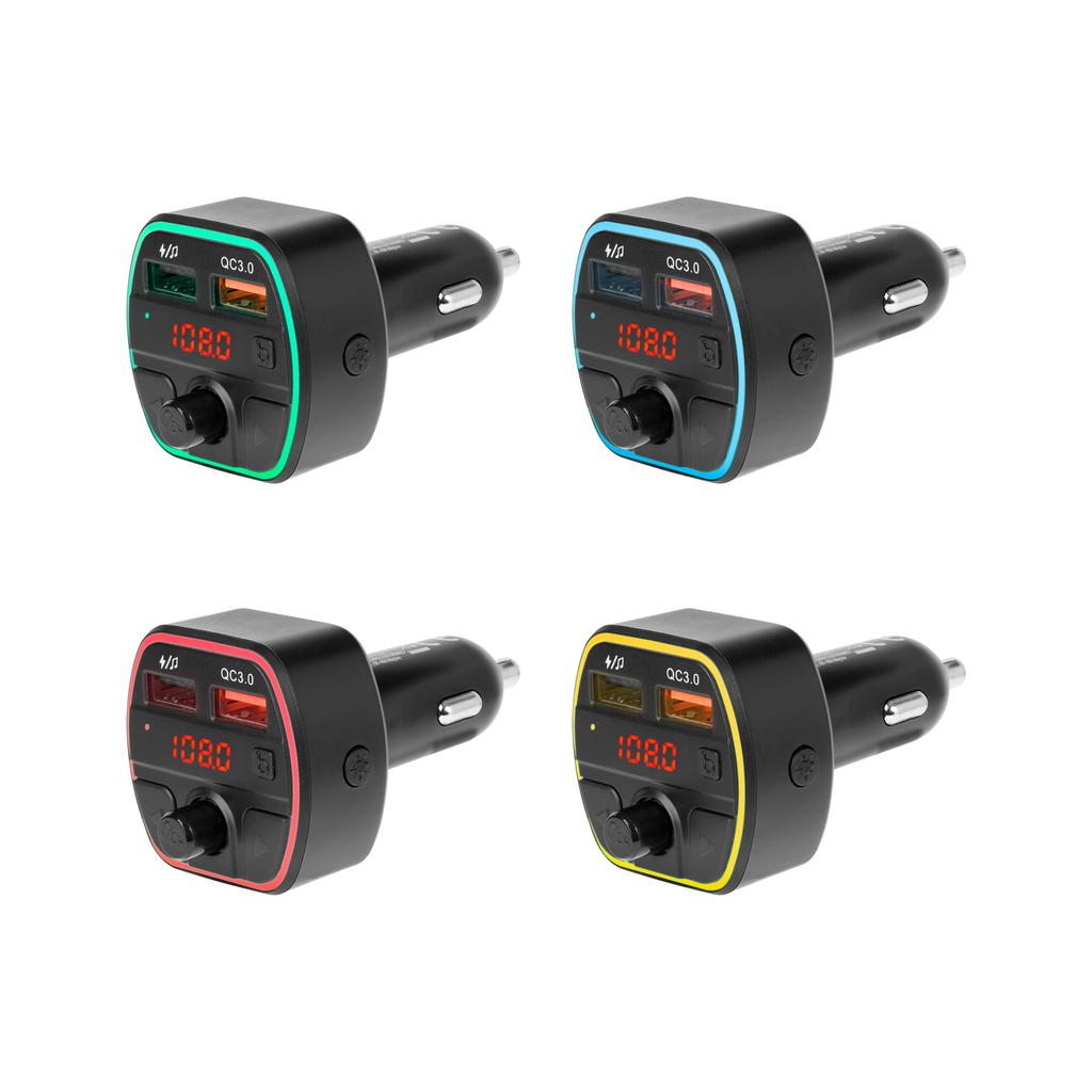 Bluetooth 5.0 Car Transmitter 2xUSB LED 12 - 24 V Peying