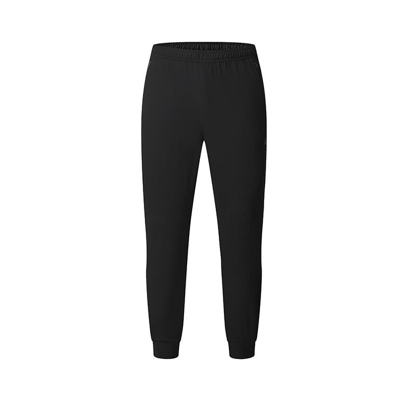 Fila Fitness Simple Comfortable Versatile Mid-Waist Tapered Knit Sports Pants Men Bottoms Deep-Black A11M521608FBK