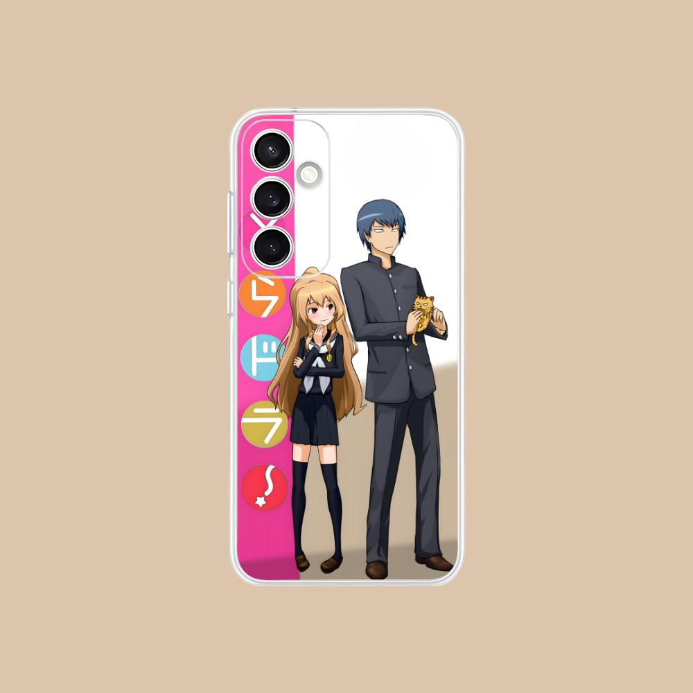 Anime Toradora Mobile Cell Phone Case for Samsung Galaxy S25 S24 S23 S22 S21Plus FE Ultra Clear Colorful Cover Cover Pretty