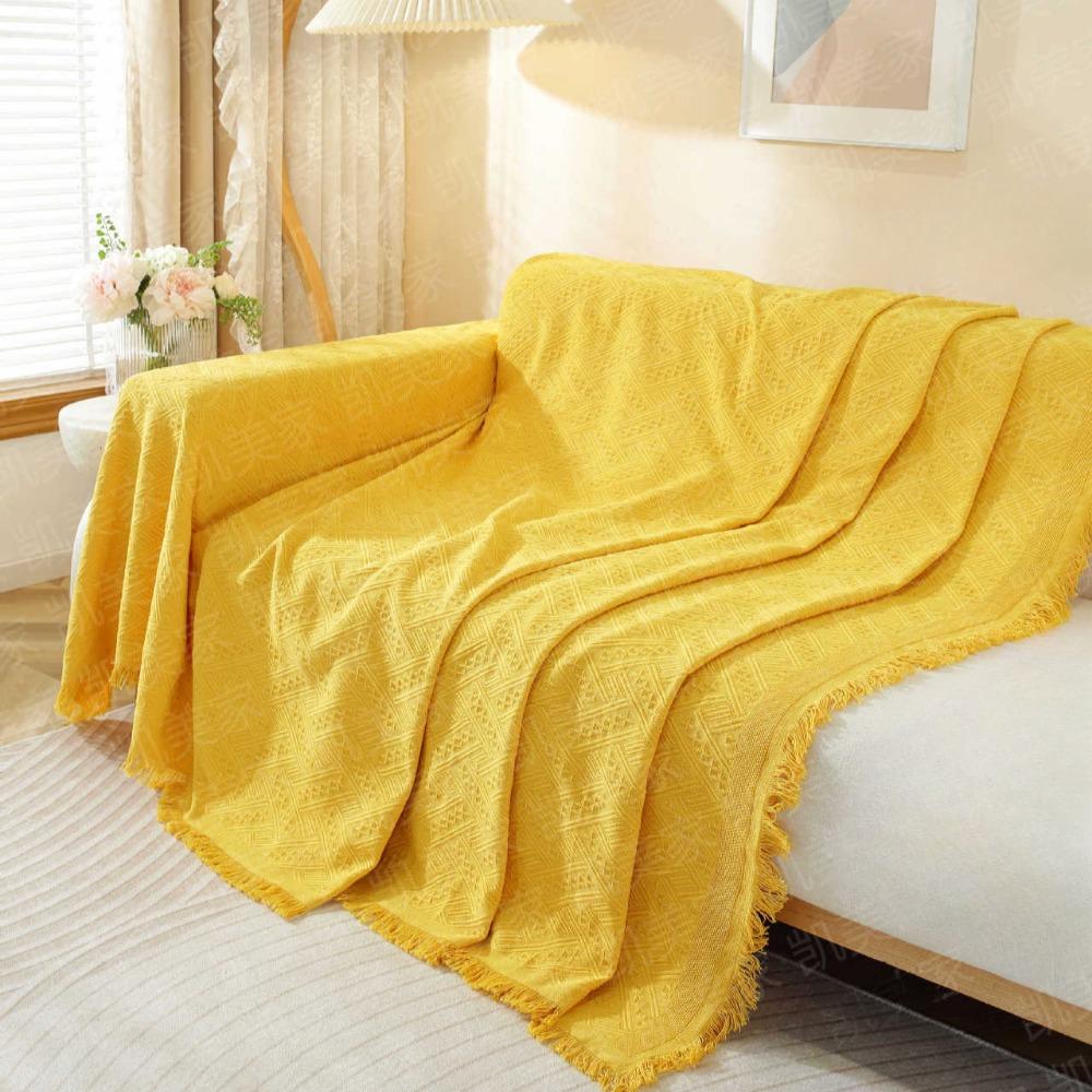 

Summer Universal Sofa Protector Nordic Ins Style Full Cover Sofa Blanket for Single Double Triple All Seasons 90*180cm