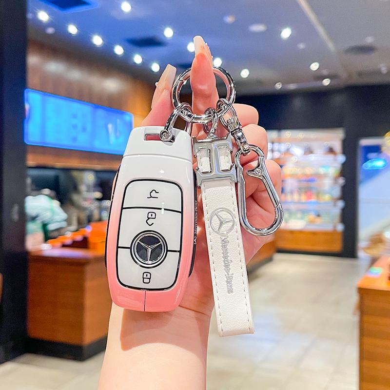 Car Key Case Cover Shell for Mercedes Benz Cla250 Mercedes Benz GLS53 2019 GLS450 Maybach GLS600 2021 AMG C63S GLE 450 2020 lsu8