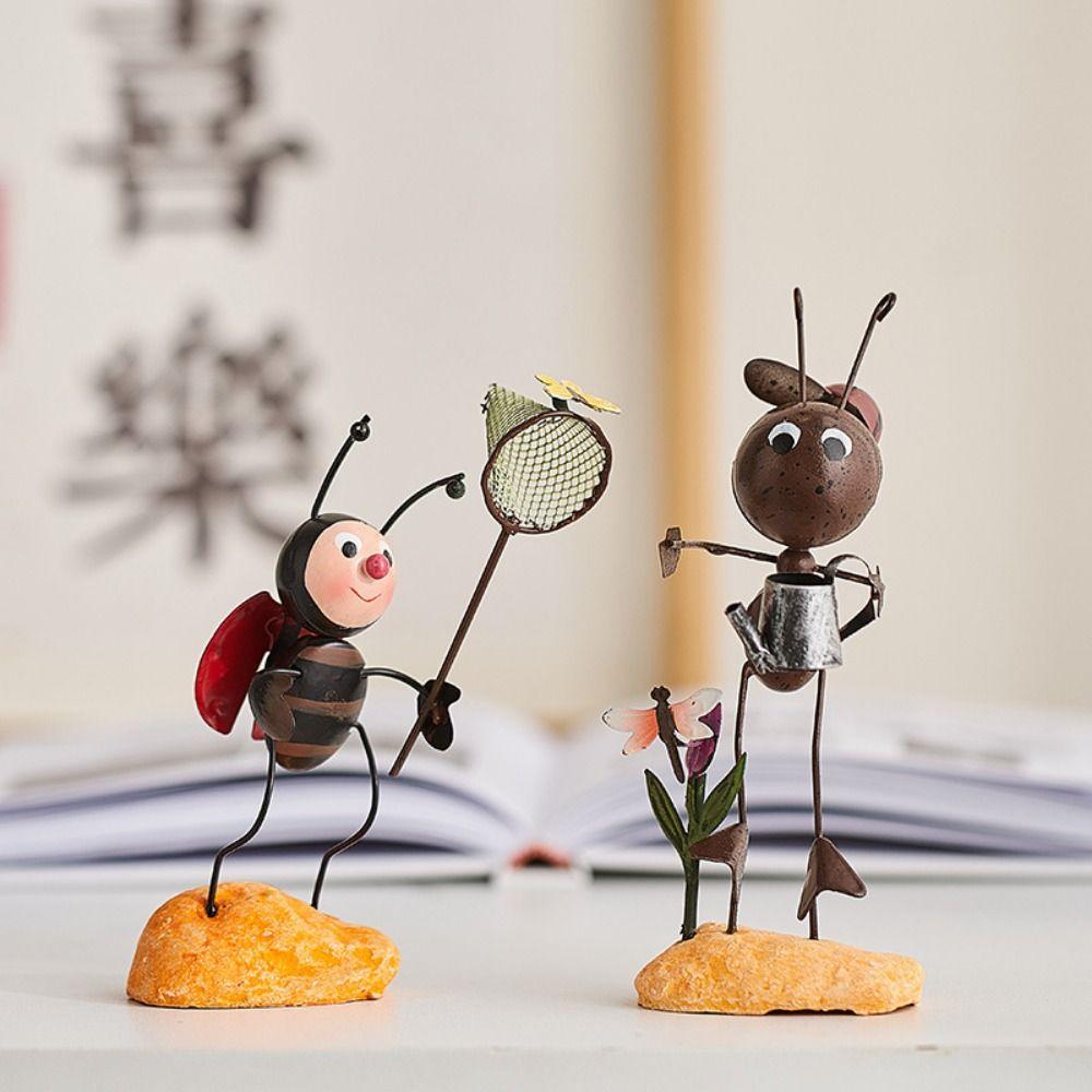 Heimdeko Schreibtischdekoration Bürodekoration Insektenstatuen Käferornamente Schreibtischständer