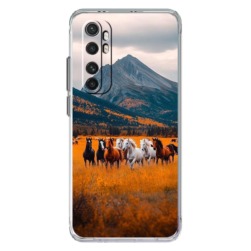 Phone Case For Xiaomi Mi Poco X7 X6 X5 NFC X3 Pro 17 15T 15 14T 14 13T 11 12 13 Lite Clear TPU Cover Mountain Peaks Landscape