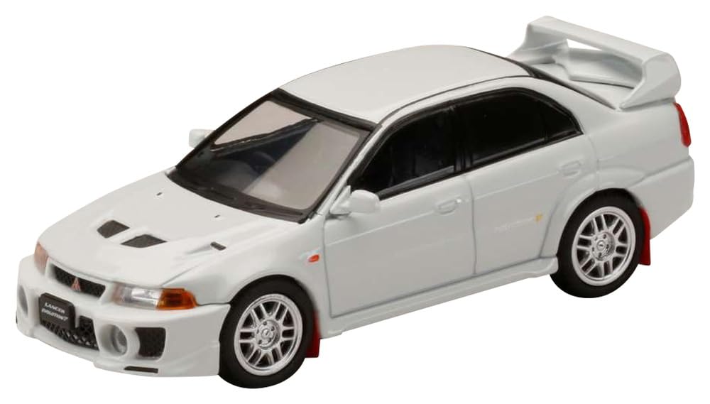 

Mitsubishi Lancer GSR Evolution 5 1998 Scotia White с брызговиком 1/64 (CP9A)
