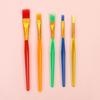 7Pcs Kids Paintbrush Palettes Smearing Tool Set, Toddler Watercolor Paint Brush and Flat Tip Craft Paint Brushes