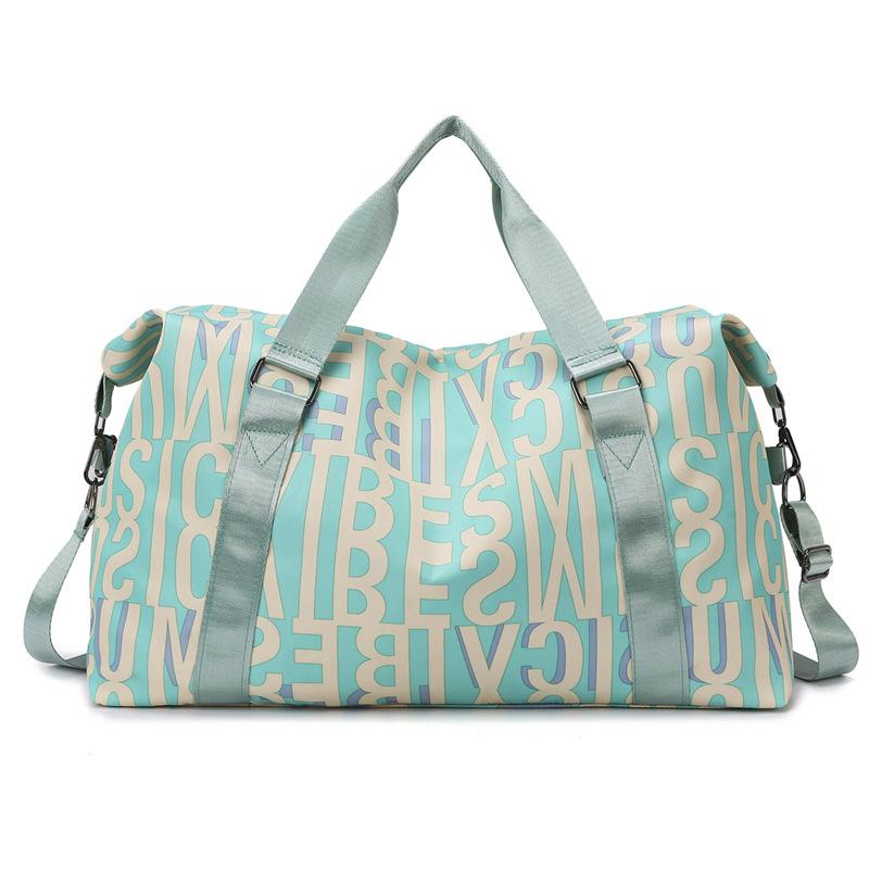 

Large Capacity Portable Fitness Travel Bag Stylish and Lightweight Short-haul Luggage Bag Travel Storage Boarding Bag зелений