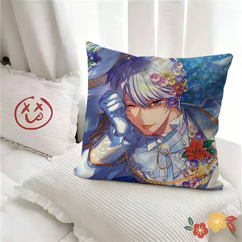 pc Anime Cartoon OObey Me Solomon Pillow Case Fashion Square Pillowcase Bedroom Sofa Room Ins Decoration Leisure