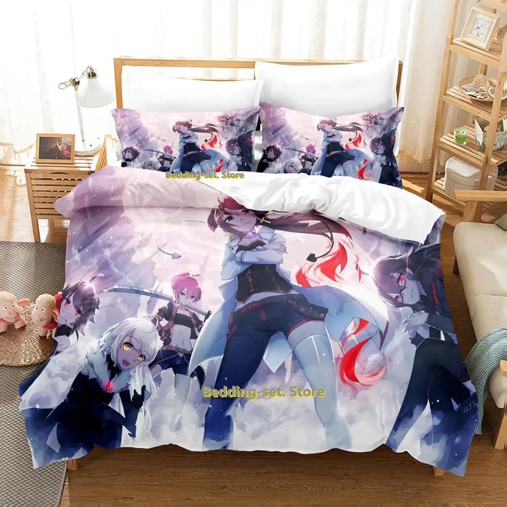 2024 Anime Adult Boys Bedding Set King Single Twin Queen Size Duvetcover Set Fantasia Bed Set Quilt Cover Pillowcase