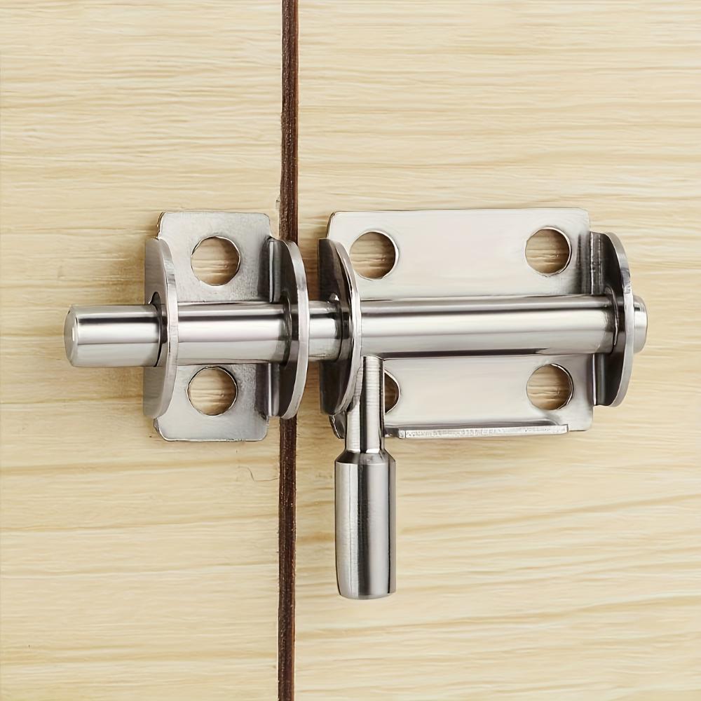 Semicircular Stainless‑Steel Latch, Sliding Bolt Lock, Heavy‑Duty Security Bolt for Wardrobe, Garden & Indoor‑Outdoor Door, Easy‑Mount Door Latch