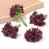 12 STK/Parti Kunstig Blomst Små Bær Pollenbærer Stilk av Ståltråd/Bryllupsblader DIY Krans Roser Kunstig Blomst