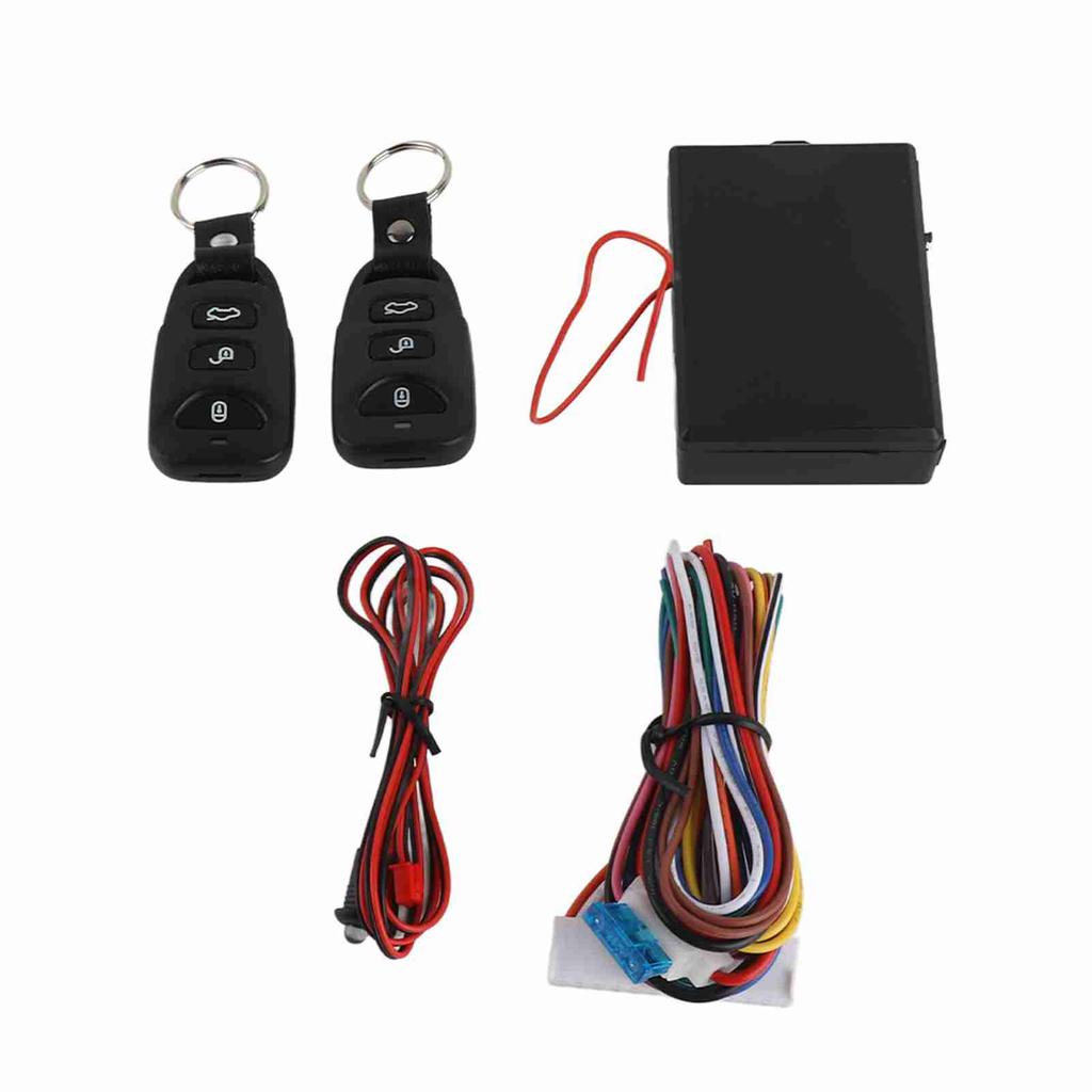Keyless Car Entry System 3 Buttons Universal Car Door Lock Remote Central Kit with LED Indicator