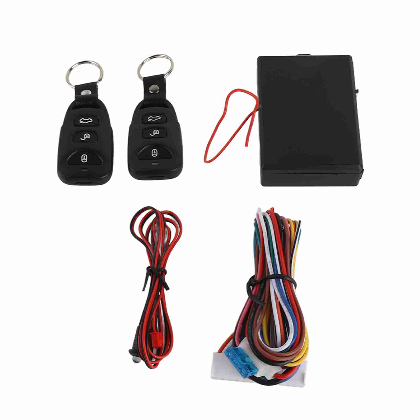 Keyless Car Power Door Lock Door Lock Keyless Car Entry System 3 Buttons  Car Door Lock Remote Central Kit with LED Indicator A