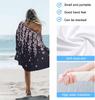 Oversized Beach Towel Spring Pink Cherry Blossoms Flower Soft Absorbent Quick-Dry Sand-Free Microfiber Towel for Travel/Surf