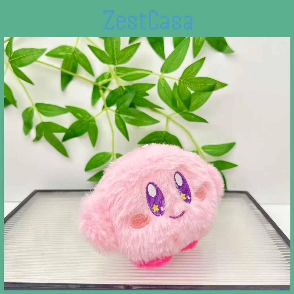 Kirby Coin Plush Purse Keychain Star Eye Embroidery Design For Gift Kids
