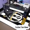 Custom Name Juventus Team Crest Rug for Living Room, Game Rooms, Office, Bedroom, Floor Mat Playful Design, Fan Gifts Christmas Decor