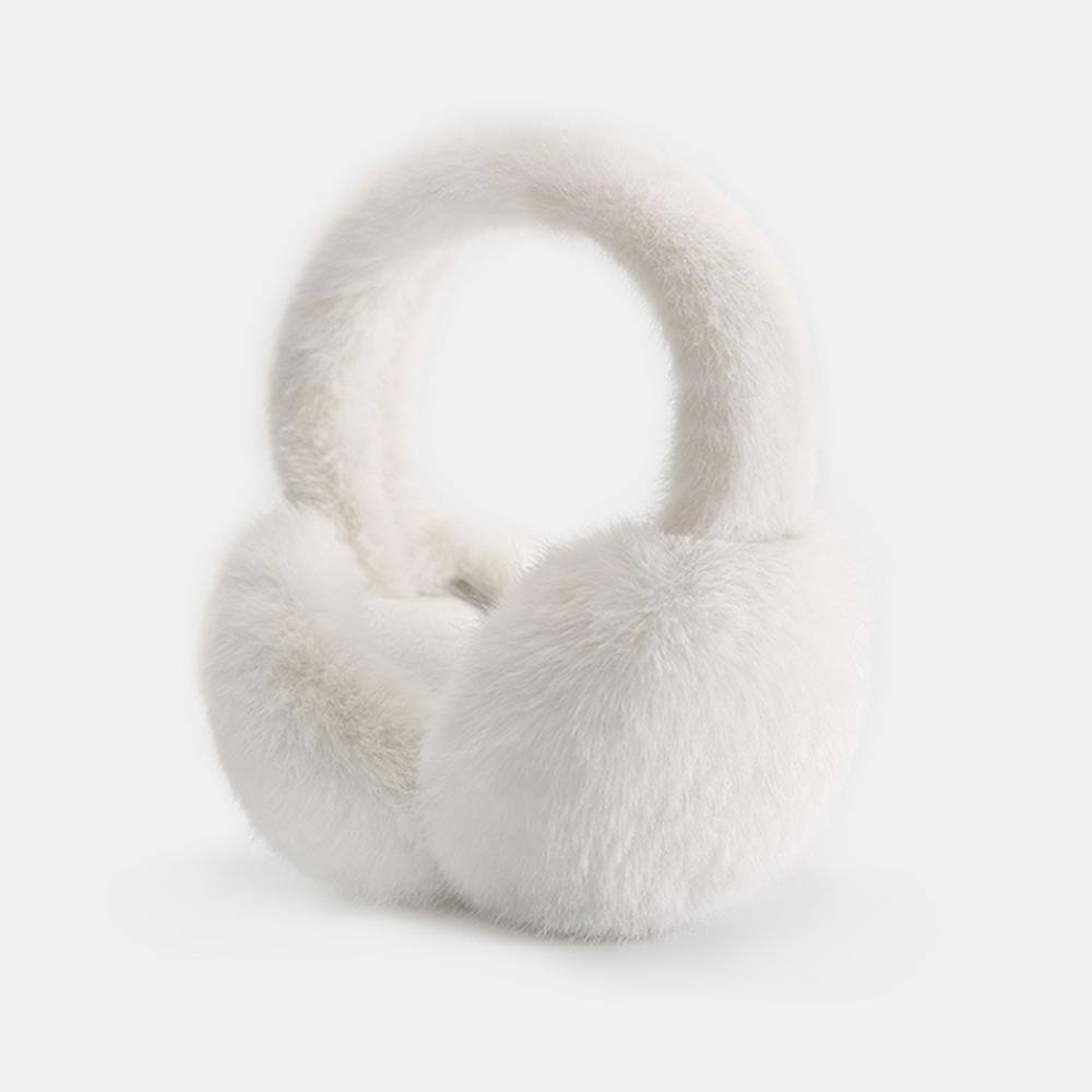 Cache-oreilles d'hiver moelleux – Cache-oreilles pliables en fausse fourrure, 5 couleurs, de Corée