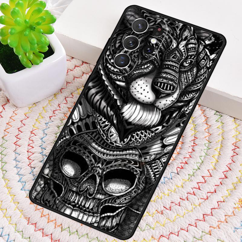 Mexican Sugar Skull Silicone Phone Case For Samsung Galaxy Note 10 Pro S26 S25 S24 S23 S22 S21 Plus S25Ultra Capa Cover
