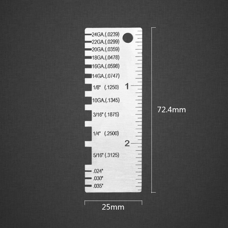 Stainless Steel Wire Metal Sheet Thickness Gauge and Dual Sided Sheet Gauge