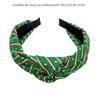 Women Headband Fashion Headband with Knot Christmas Printing Ladies Headdress