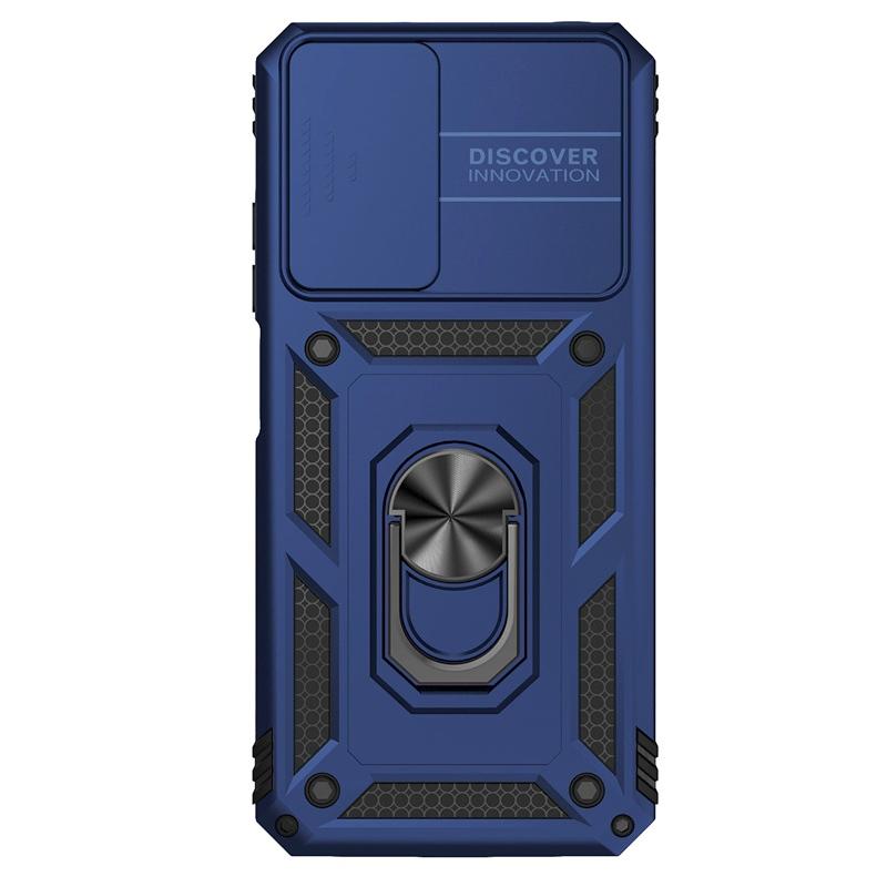 Armor Funda For Xiaomi Redmi Note 11 11S 4G Case Slide Lens Protector Phone Case For Redmi Note11 Note 11E Pro Ring Stand Cover