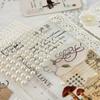 1 Sheet Plastic Semi-Circular Pearl Decoration Stickers For Diy Crafts Nail Art