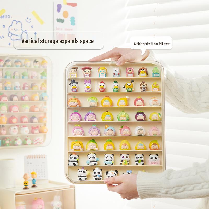 Mengli Wall-Mounted Transparent Display Box for Figures - Dustproof Storage Cabinet 