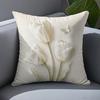 Elegant Floral Print Double-Sided Decorative Pillow Covers, Cushion Cases For Sofa Living Room And Bedroom