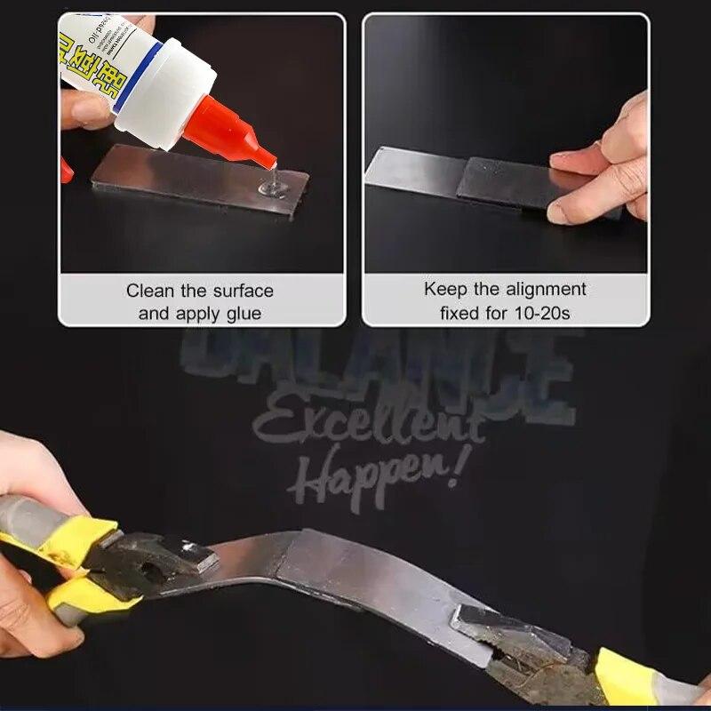 50 g leistungsstarker, universeller, schnell trocknender Versiegeler, starker Schweißkleber, Reifenreparaturkleber, flüssiger Reparaturkleber für Holz, Metall und Kunststoff