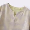 Women's Chinese Style Silk Blend Jacquard T-Shirt