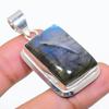 Labradorite Gemstone Handmade 925 Steling Silver Jewelry Pendant 1.69" GK-4618