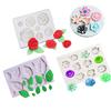 1 Stück, Rosenblattform Schokoladenform, 3D Silikonform, Blattform Bonbonform, Fondantform, Blütenpasteform, für DIY Kuchen Dekoration