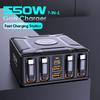 550W 7-in-1 Charging Station with 100W Retractable USB C Cable GaN Fast Charger for MacBook Pro iPhone 17 Samsung Laptop Tablet