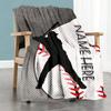 Baseball Player88 Customize Text Blanket Lightweight Personalized Blanket Durable Comfort for Office Living Room Livingroom Couch for All Occasions