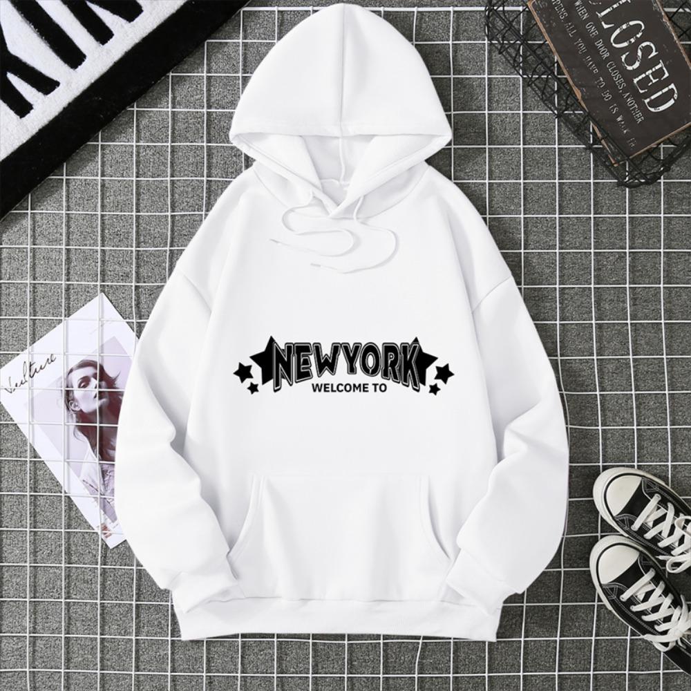 Letter Design Women's Sportswear New Hoodie and Sportswear Casual Y2k Clothes Winter Sweater Long Sleeved Fashion