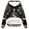Women's Fashion Casual Long Sleeve Christmas Printed Hooded Sweatshirt