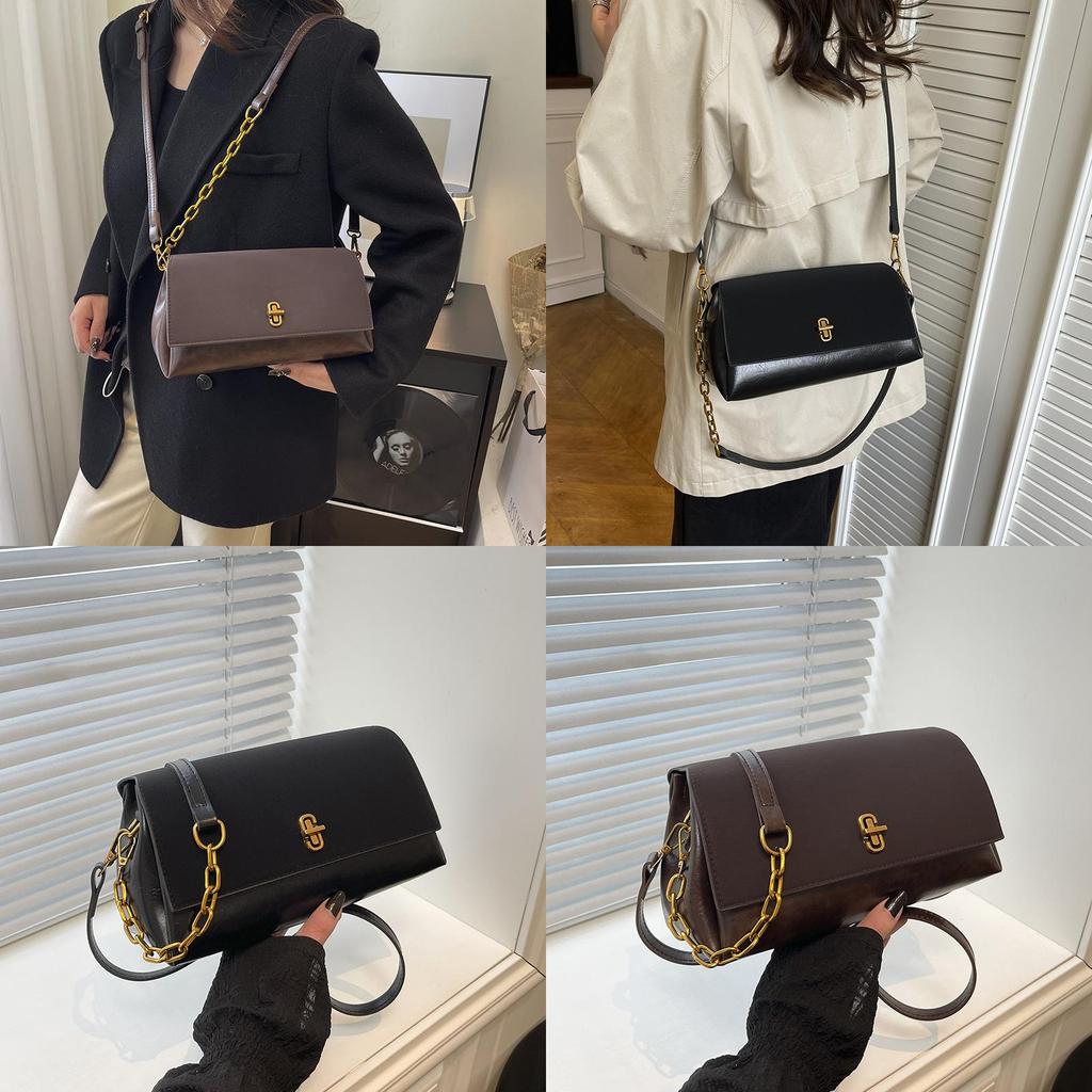 Classic Pu Small Square Handbag With Top Flap For Daily Casual Wear