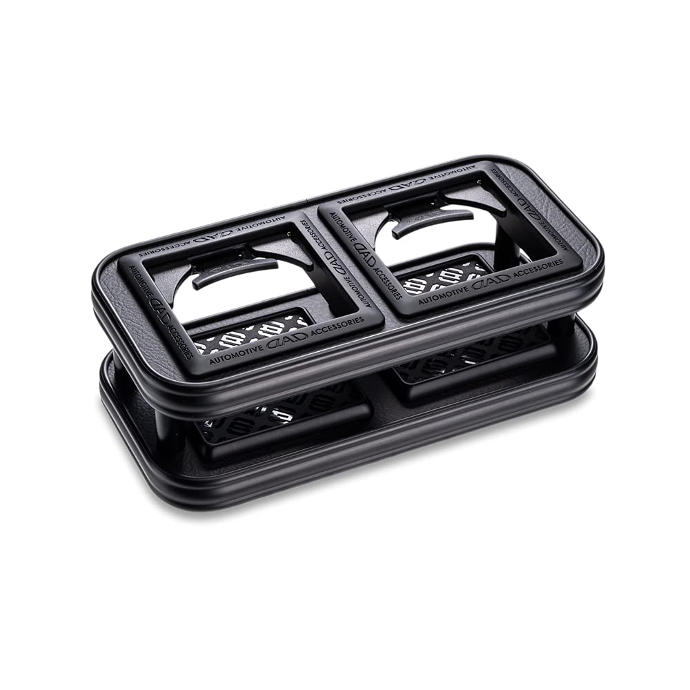 

DAD GARSON Skinato Coloni Drink Matte Black D.A.D Holder, Double, [Tray Design Monogram], Black/Leather [HA650-02-14]