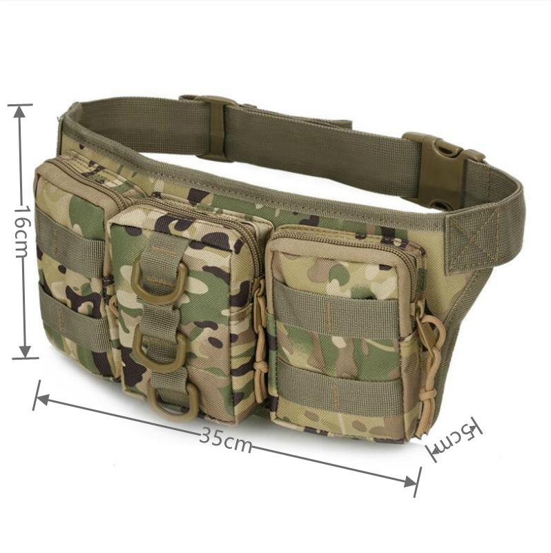 Geantă de talie pentru bărbați, geantă de camuflaj, geantă de mână cu 3P, geantă de mână pentru sport, geantă tactică, geantă de mână pentru fani militari