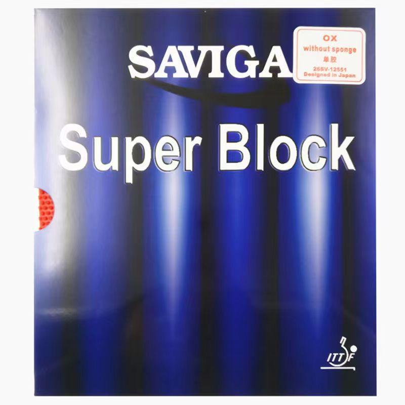 

SAVIGA SUPER BLOCK Резиновые защитные шипы для настольного тенниса-длинные DAWEI SUPERBLOCK Верхний лист для пинг-понга OX Ox without sponge красный
