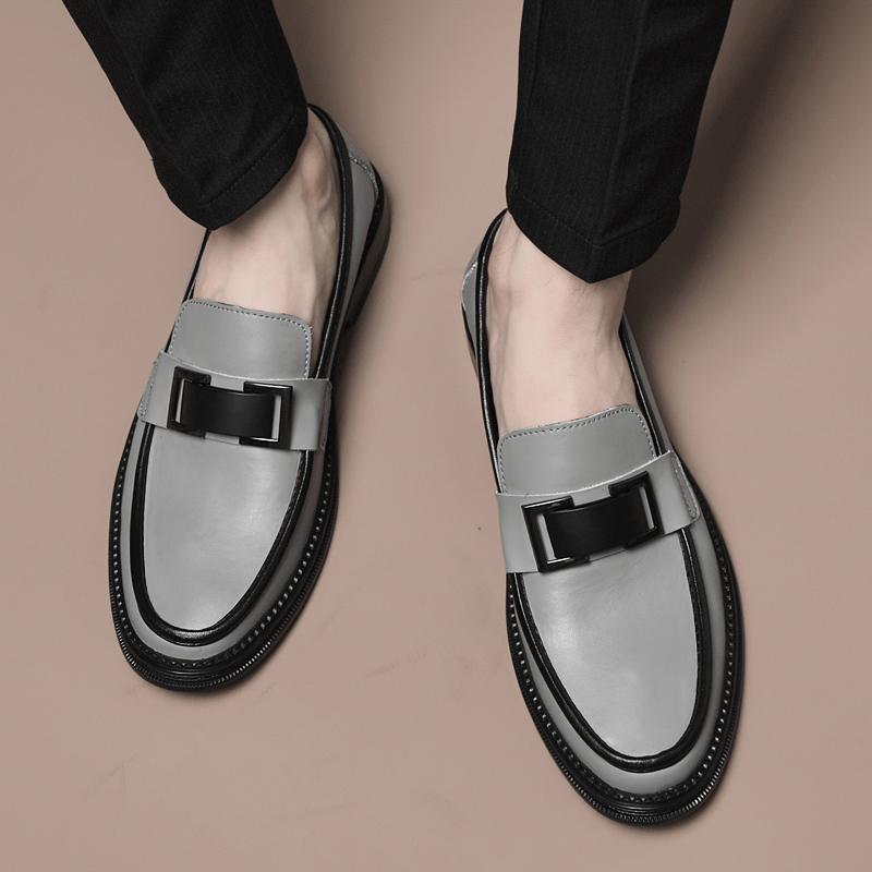 Genuine Leather Stylish Men Coiffeur Shoes 2024 All-match Vintage Male Casual Shoes High Quality Classic Men's Shoes For Wedding