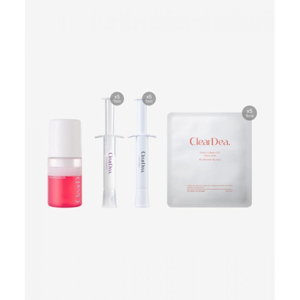 

Cleardea [Чистая Ночная Рутина] Пузырьковая Эссенция 1 шт. + Shot от Морщин 1 Коробка + Муциновая Ампула 1 Коробка + Маска 1 Коробка NONE