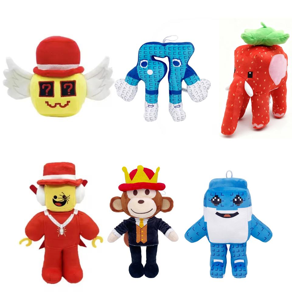 Steel een Brainrot Jandel Pluche Anime Jandel Reusachtige Toriel Nee. 67 Blauw Knuffeldier Rode Hoed Zwarte Aap Kinder Kerstcadeaus