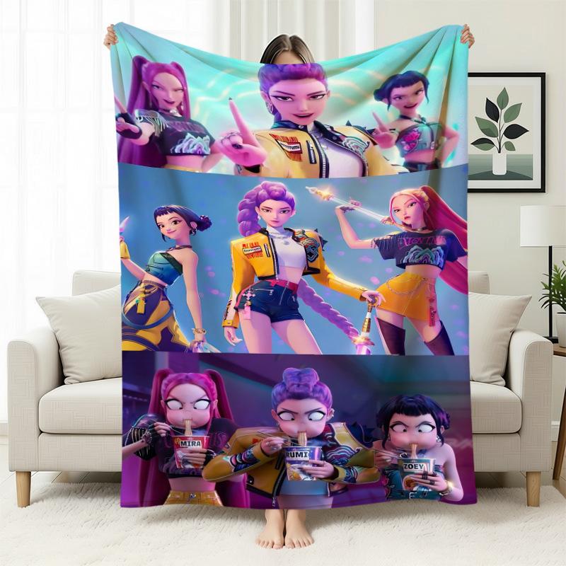Temu Blanket Kpop Witch Hunters Blanket Flannel Blanket Office Home Sofa Blanket Nap Blanket