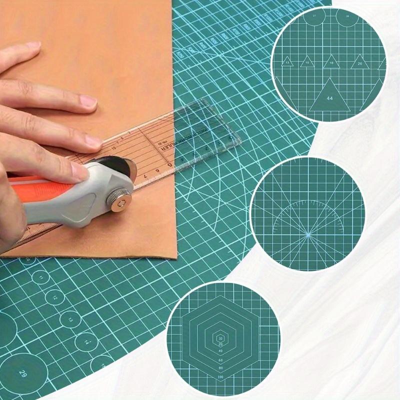1pc A5 Self-Healing Cutting Mat 1-Pack - Double-Sided Plastic Craft Board with Grid for Sewing, Scrapbooking & Fabric