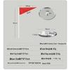 Sports Fiberglass Triangle Marking Flag