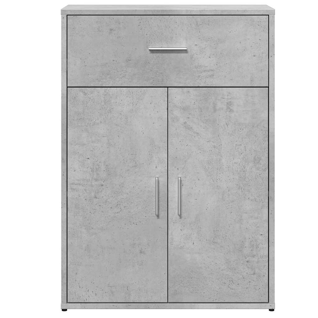 Vidaxl Szafka, Szarość Betonu, 60X30X84 Cm, Materiał Drewnopochodny