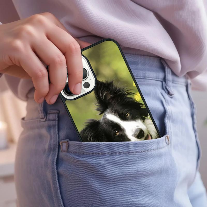 Border Collie Dog Phone Case For iPhone 17 Air 15 16e 14 13 Pro Max Coque 12 11 Pro Max PLUS cover